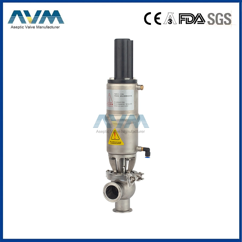 Hygienic Stainless Steel Divert Sanitary Divert Reversing Valve with Control Head