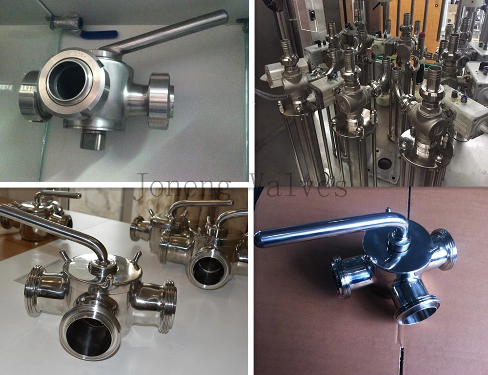 Stainless Steel Sanitary 3 Way Threaded Plug Valve