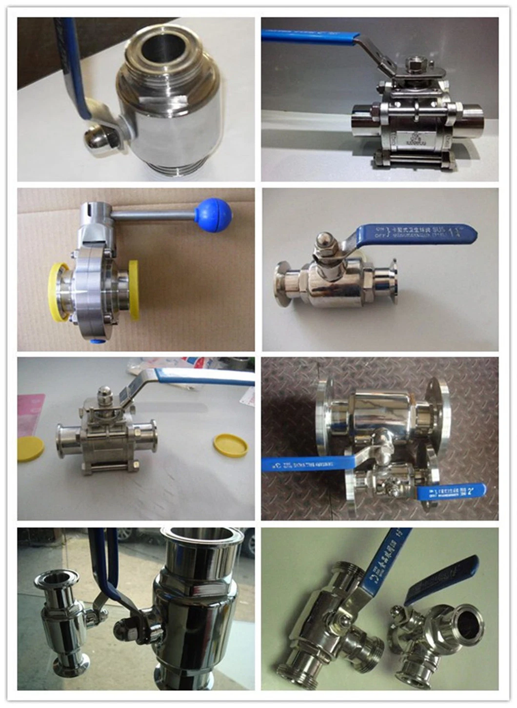 Hand Lever Operated 2-PC SUS316 1&quot; Sanitary Butterfly Valve/Pneumatic Manual Safety Valve/ Floating Ball Valve/Diaphragm Valve/Check Valve/Angle Seat Valve