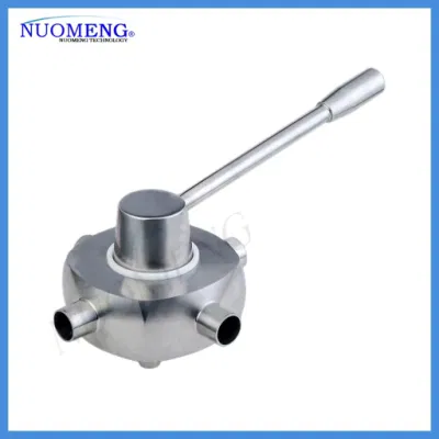 Sanitary Stainless Steel Two Clamped Two Welded Plug Valve