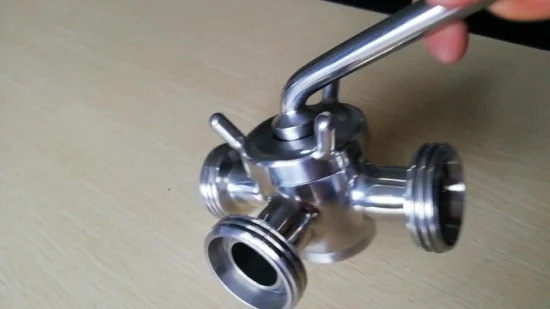 Stainless Steel Sanitary 2 Way 3 Way SMS Union Plug Valve