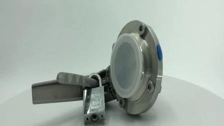 Stainless Steel Manual Butterfly Sanitary Valve With Multi