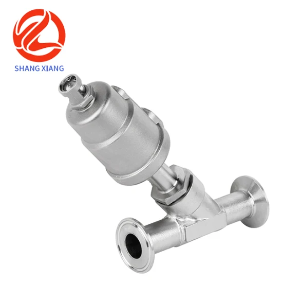 Sanitary Stainless Steel 304/316 Welded/Clamp Angle Seat Valve