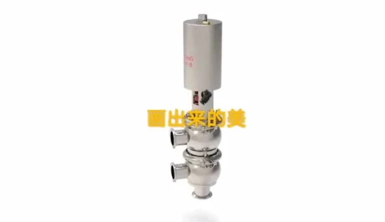 Stainless Steel Sanitary Pneumatic Stop/Reversing Valve